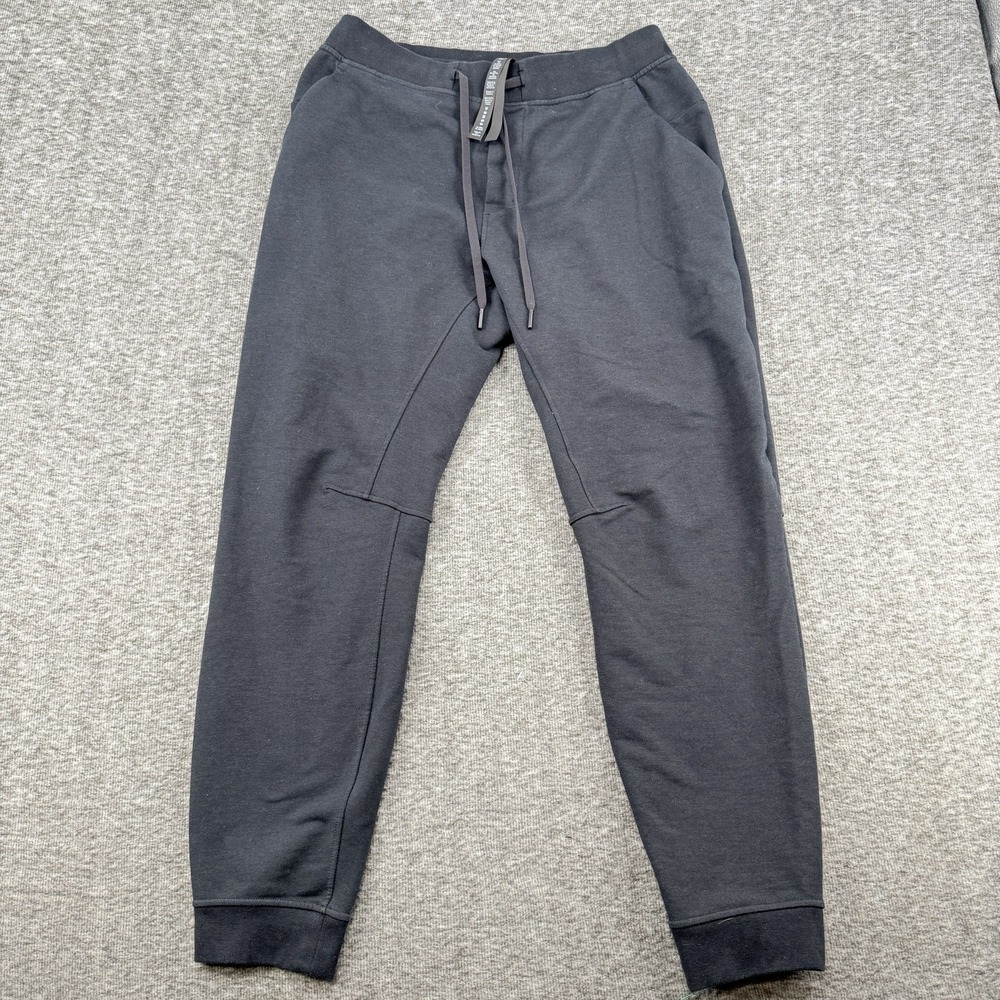 Lululemon Men's City Sweat Jogger Pants Size L Charcoal Gray Tapered Fleece